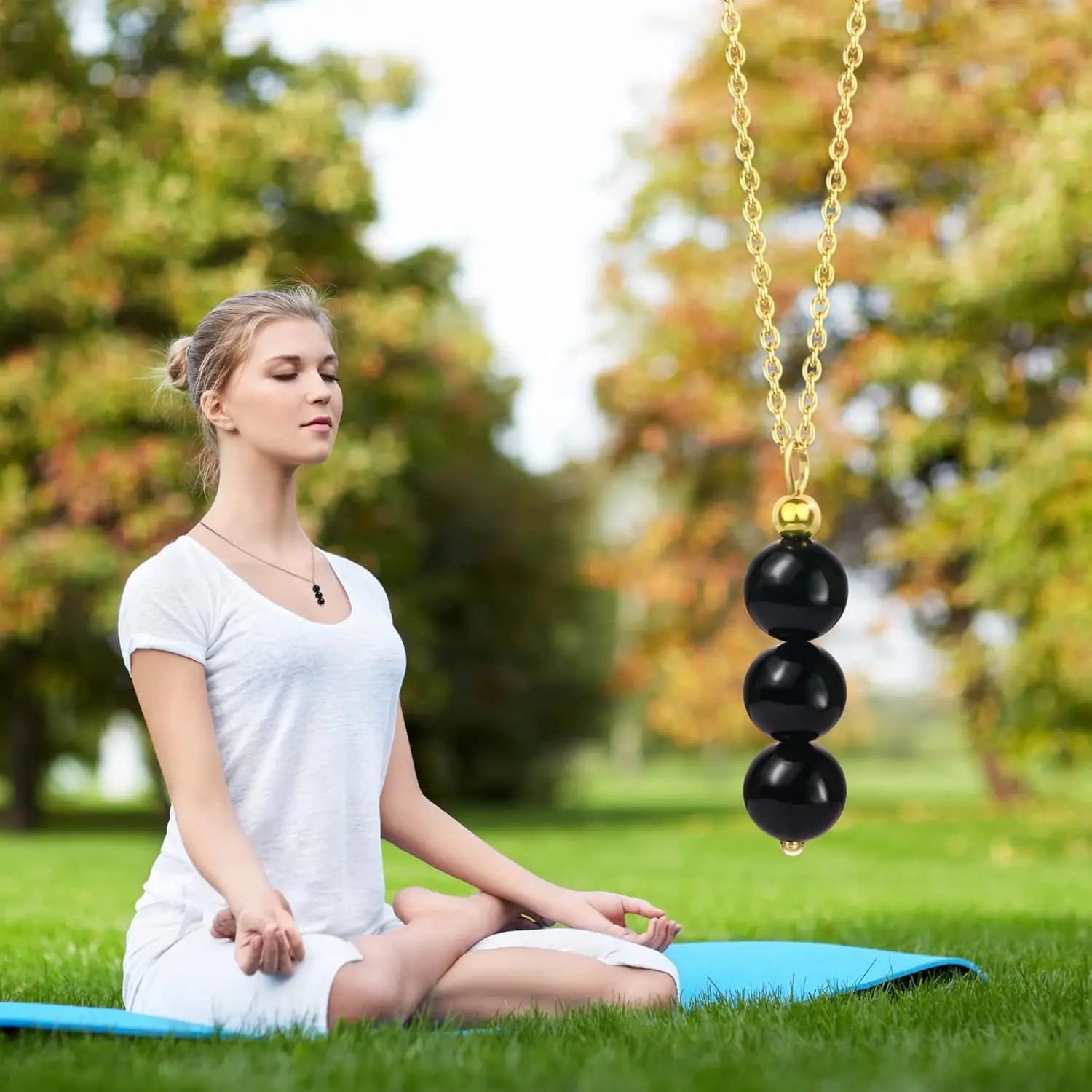 Black Tourmaline Necklace for Women Black Onyx Choker Crystal Necklaces for Girls Black Tourmaline Jewelry as Easter Gifts - Image 2