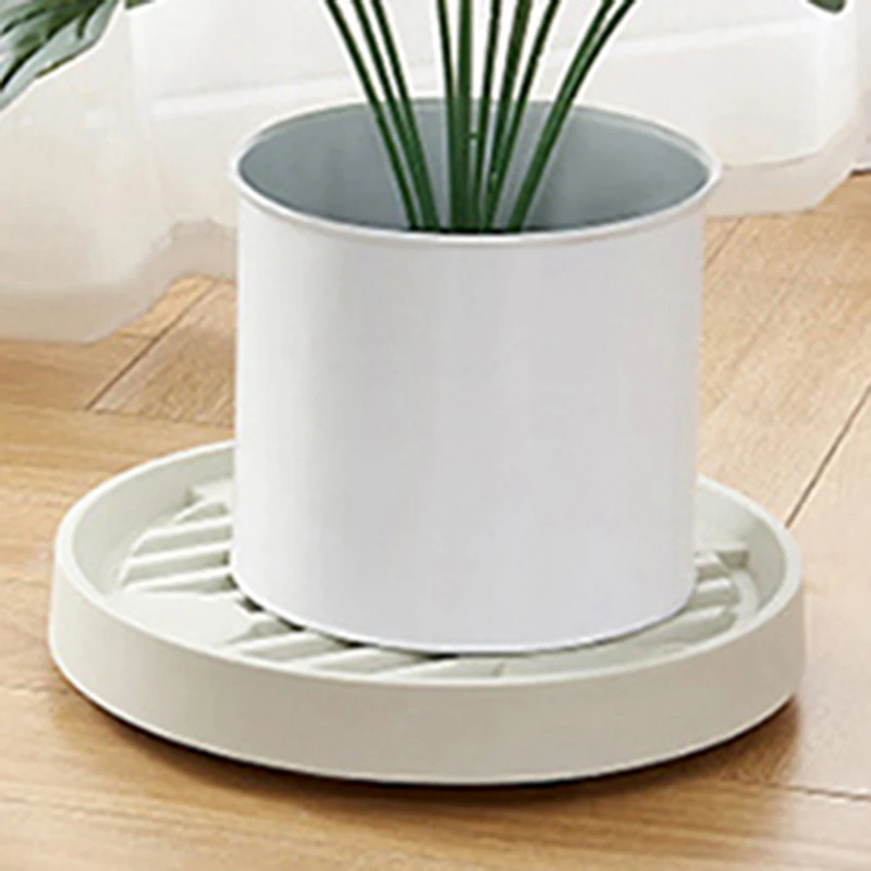 New Pot Trays Round Flower Pot Tray Wheels Movable Planter Pallet Indoor Outdoor Tree Flower Planter Stand With Wheels