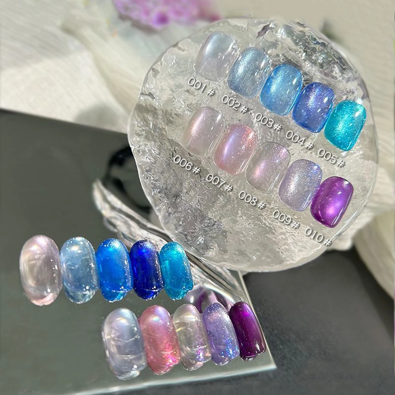 12ml 1 pçs ilha misteriosa gato olho gel unha polonês arte venda quente gato gel magnético polonês azul roxo cola de unhas