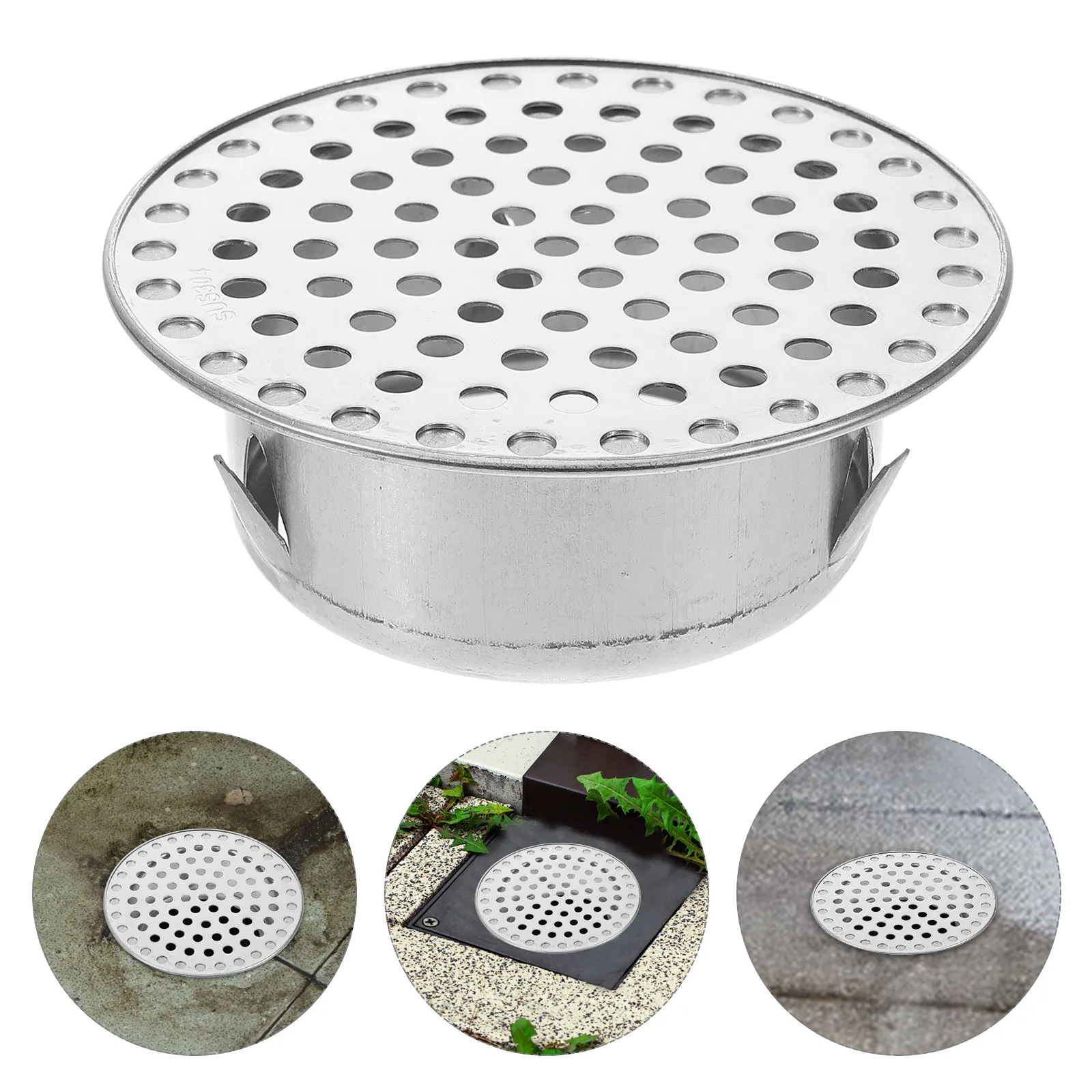 

Пол из нержавеющей стали, прочный, устойчивый к коррозии, уличный садовый дренажный фильтр, сверхмощный металлический сливной фильтр, крышка