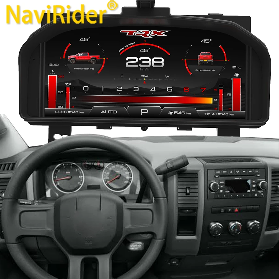 

Цифровая приборная панель Y 13.1'' для Dodge Ram 1500 2500 3500 2008-2012: спидометр, одометр, тахометр