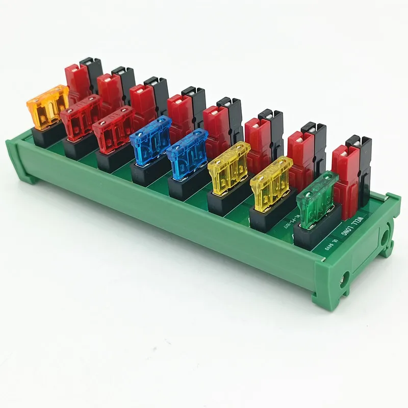 PS-7 DIN Rail Mounting  8-Port Power Splitter Anderson Connector Distributor DC36V 45A.