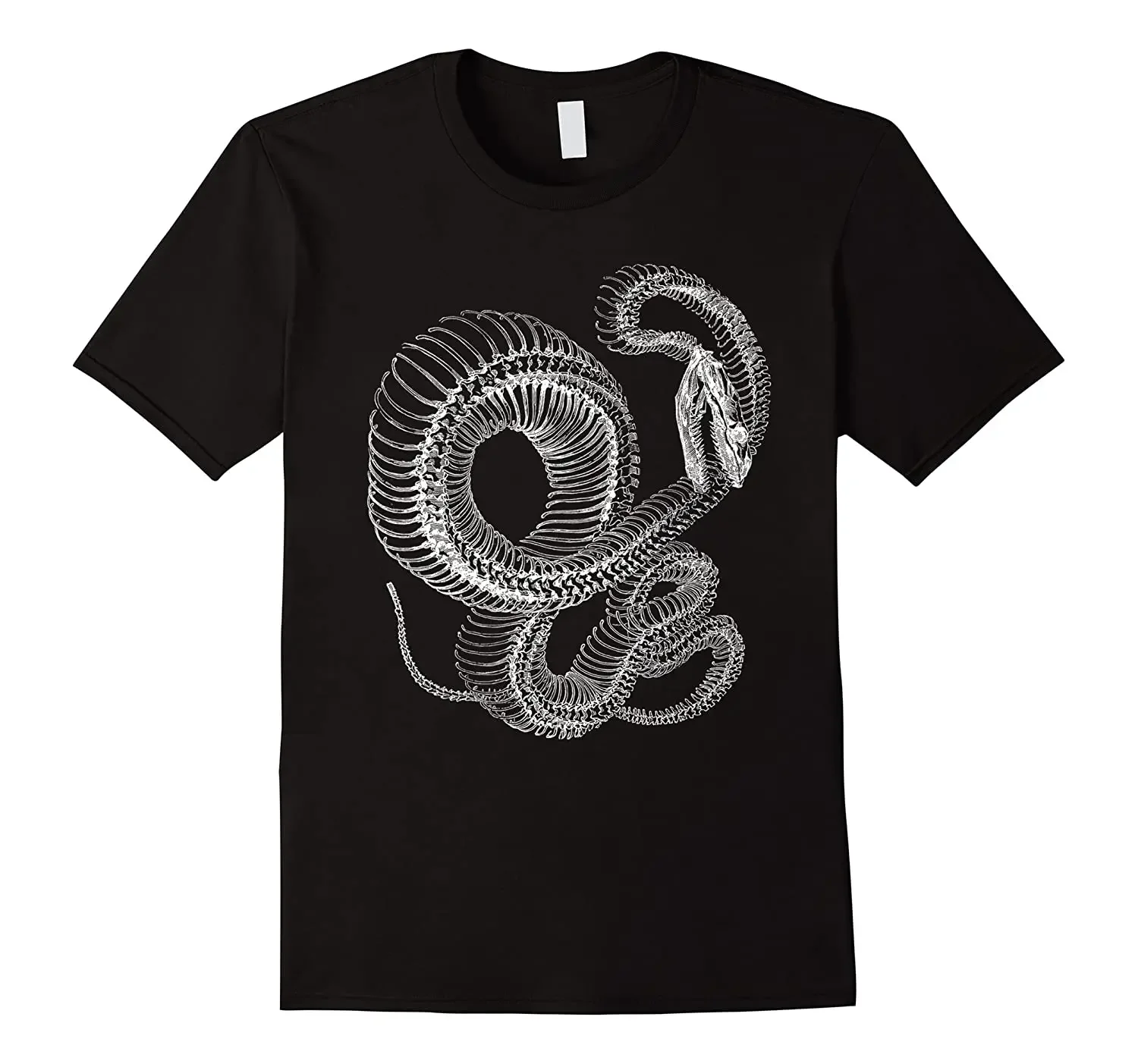 Nature Evolution Reptile Snake Skeleton T-Shirt. Summer Cotton Short Sleeve O-Neck Mens T Shirt New S-3XL