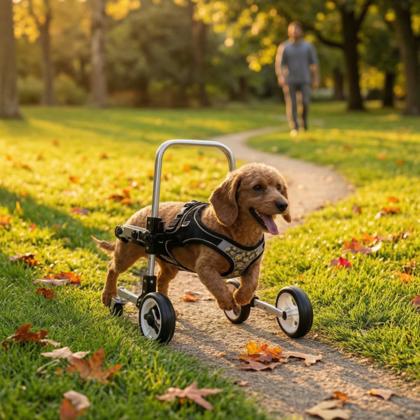 front-leg-dog-wheelchair-padded-pet-front-leg-wheelchair-mobility-cart-comfortable-long-lasting-for-disabled-dogs