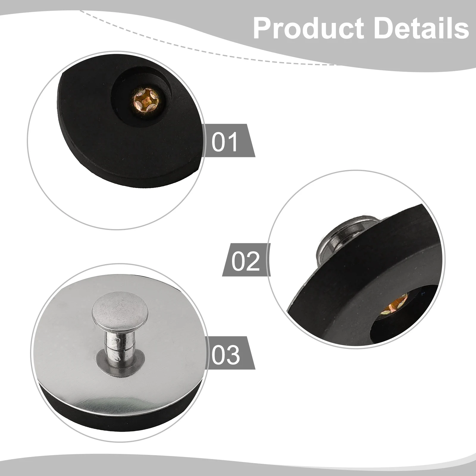 Drain Stopper Bathroom Note Package Content Prevent Clogging Reliable Drain Solution Rubber Bathtub Drain Stopper