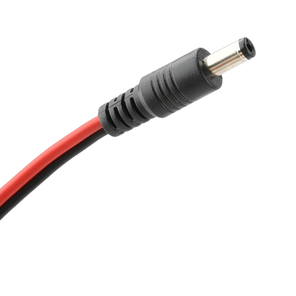 5.5X2.1MM DC Male/Female Jack Connector To 2 Alligator Clips Crocodile Wire 30cm Power Test lead Cable Adapter