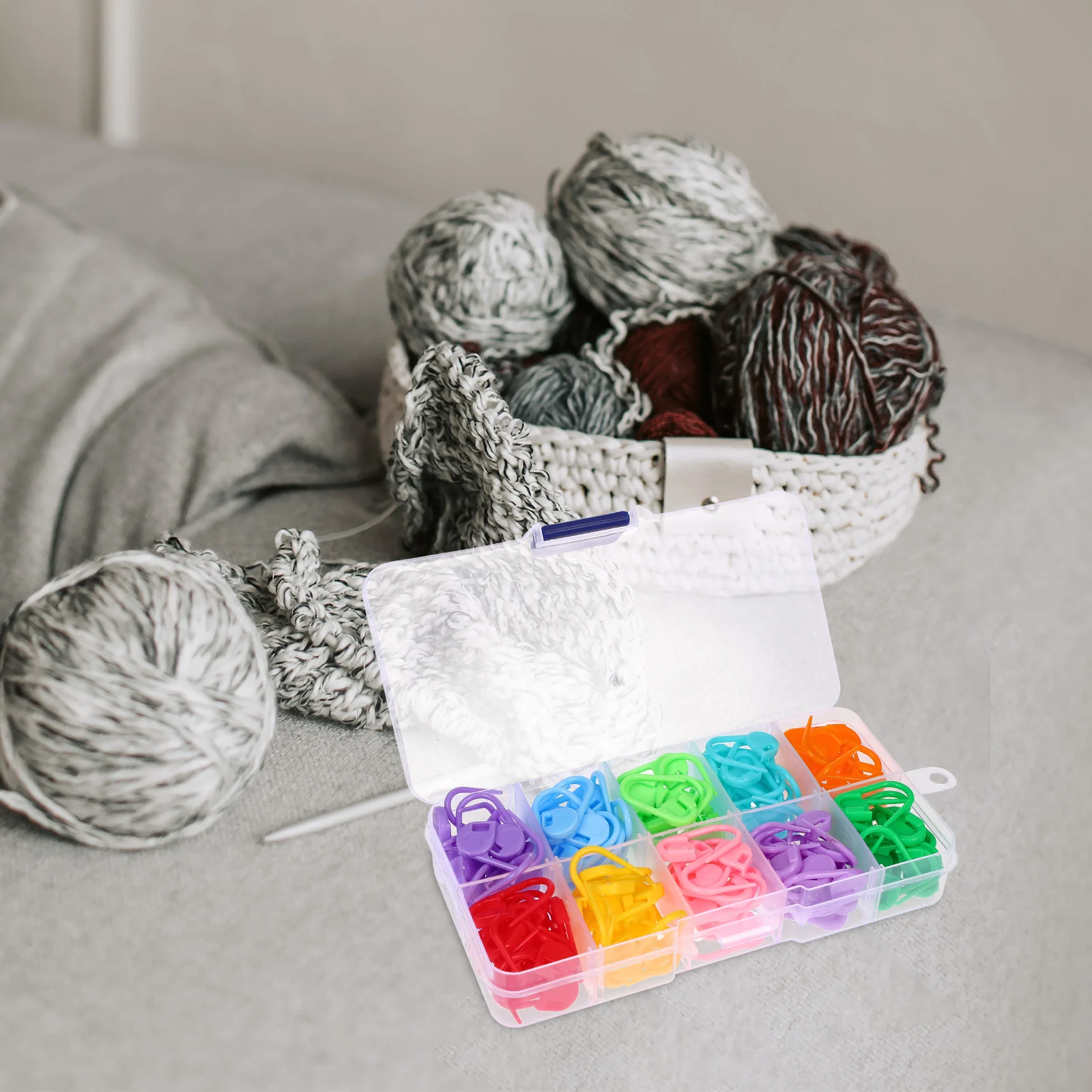 

150Pcs Resistance Stitch Markers for Knitting and Crochet Colorful Clips Practical DIY Tools Crochet Stitch Markers