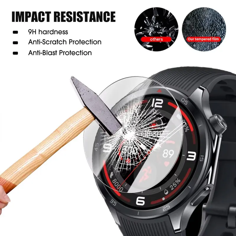 Tempered Glass+Strap For OnePlus Watch 4 Magnetic Watchband+HD Clear Screen Protector Cover For Oneplus Watch 4