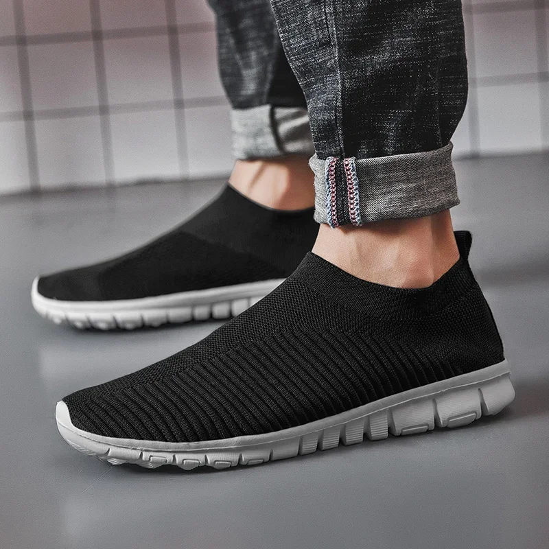 New Ultralight Comfortable Casual Shoes Couple Unisex Men Women Sock Mouth Walking Sneakers Soft Summer Big Size Soft