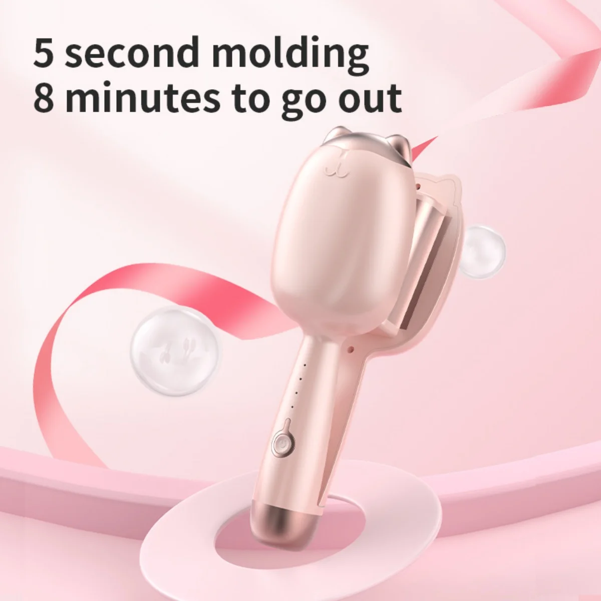 HIENA 32 мм щипцы для завивки волос для женщин портативные электрические щипцы для завивки яичных рулетов PTC 30 s быстрый нагрев утюг для укладки волос парикмахерские инструменты