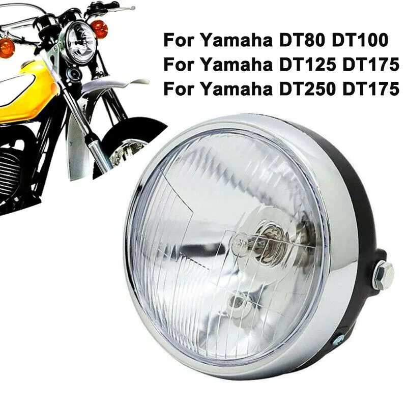 Фары круглые 6 дюймов для Yamaha DT400, DT250, DT175, DT125, DT100, DT80, GT80, XT125