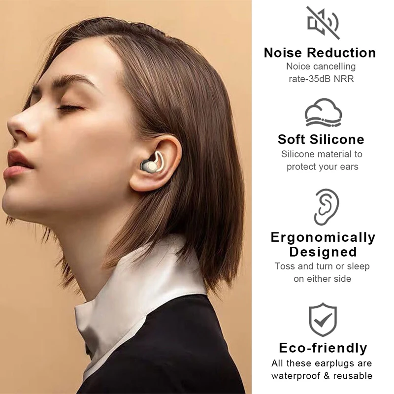 Anti-noise earplugs for sleeping, strong noise working environment, traveling, swimming, focusing, studying, concerts