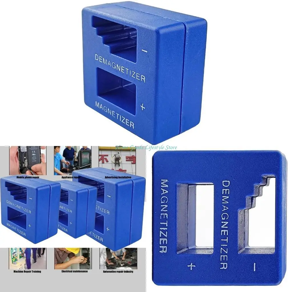 

E74E Demagnetizer Magnetizer for Screwdriver Sockets Nut Bolts Nails Small Tool Big Screws Drill Bit Construction Tool