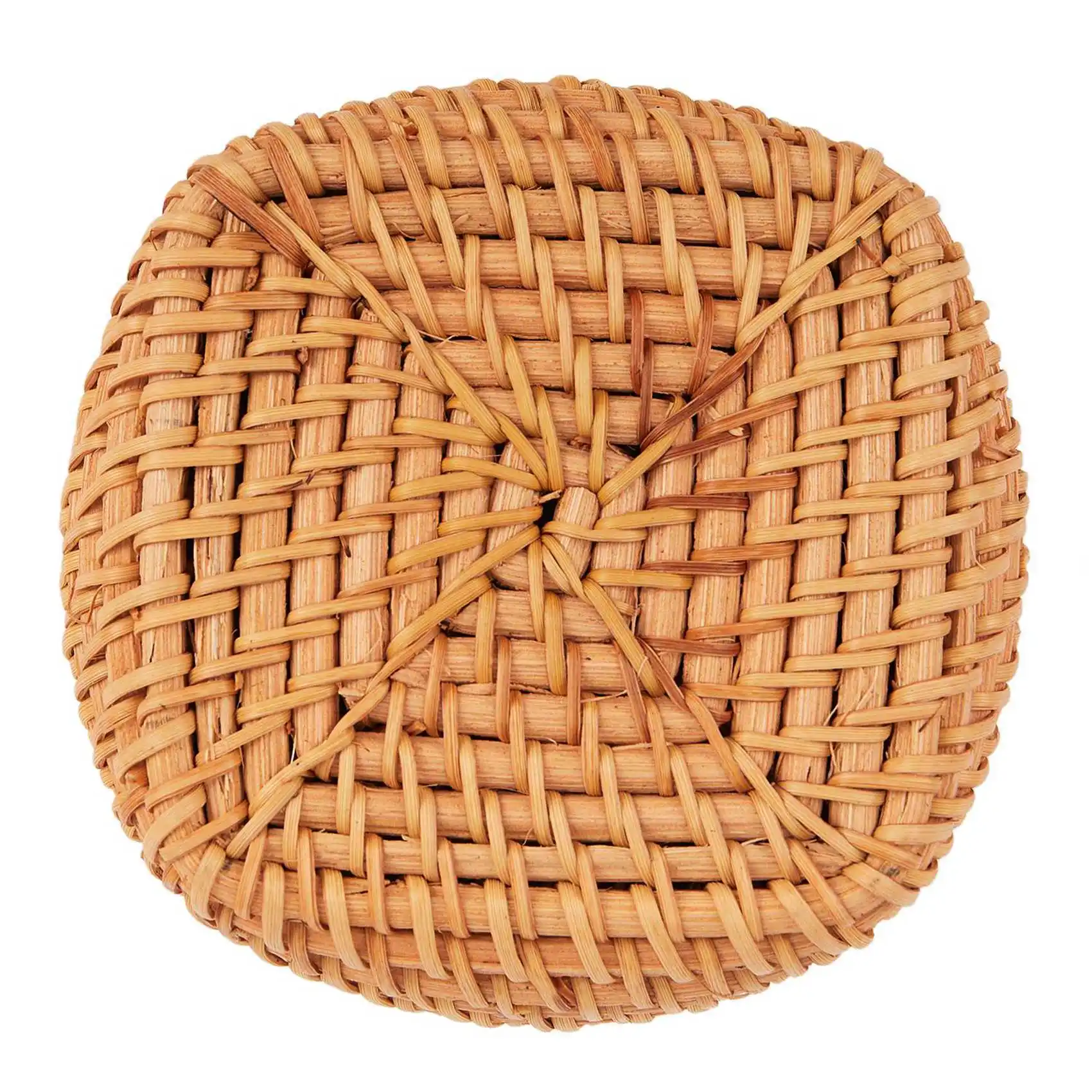 ABGE-2X Rattan Essstäbchen Rohr Schaufel Löffel Eimer Abendessen Messer Gabeln Geschirr Hause Lagerung Körbe Organizer C