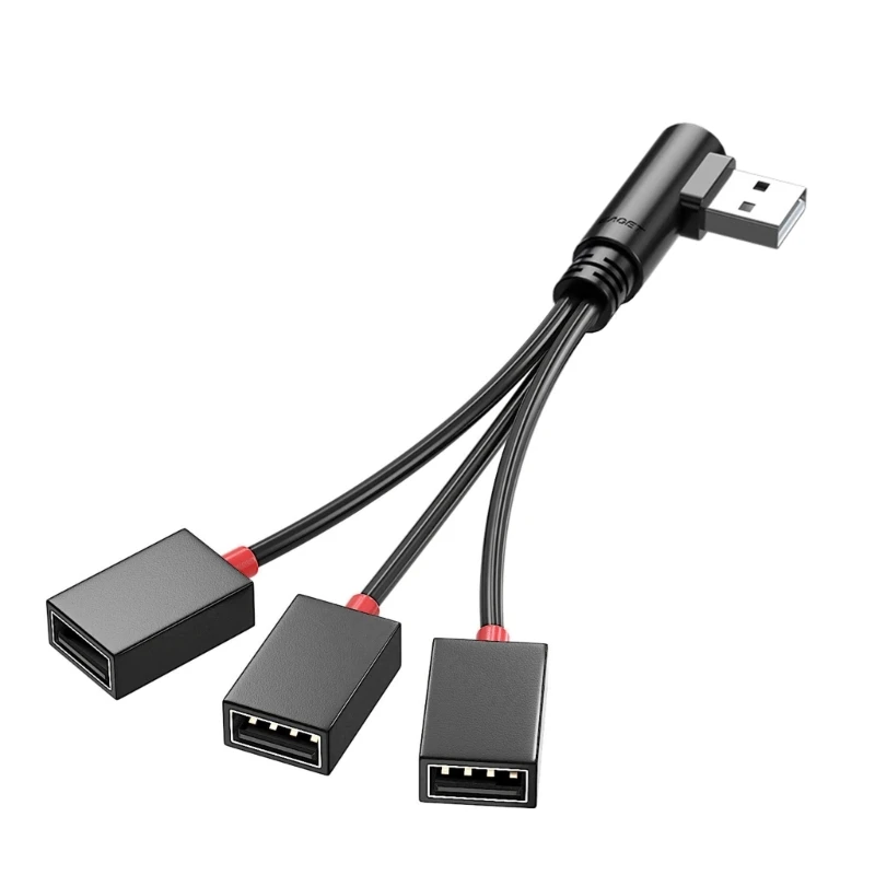 3 in 1 USB Splitter Cable, USB Power Splitter 1 Male to 3 Female USB .0 Adapter 1 to 3 USB Splitter USB Extension Cable