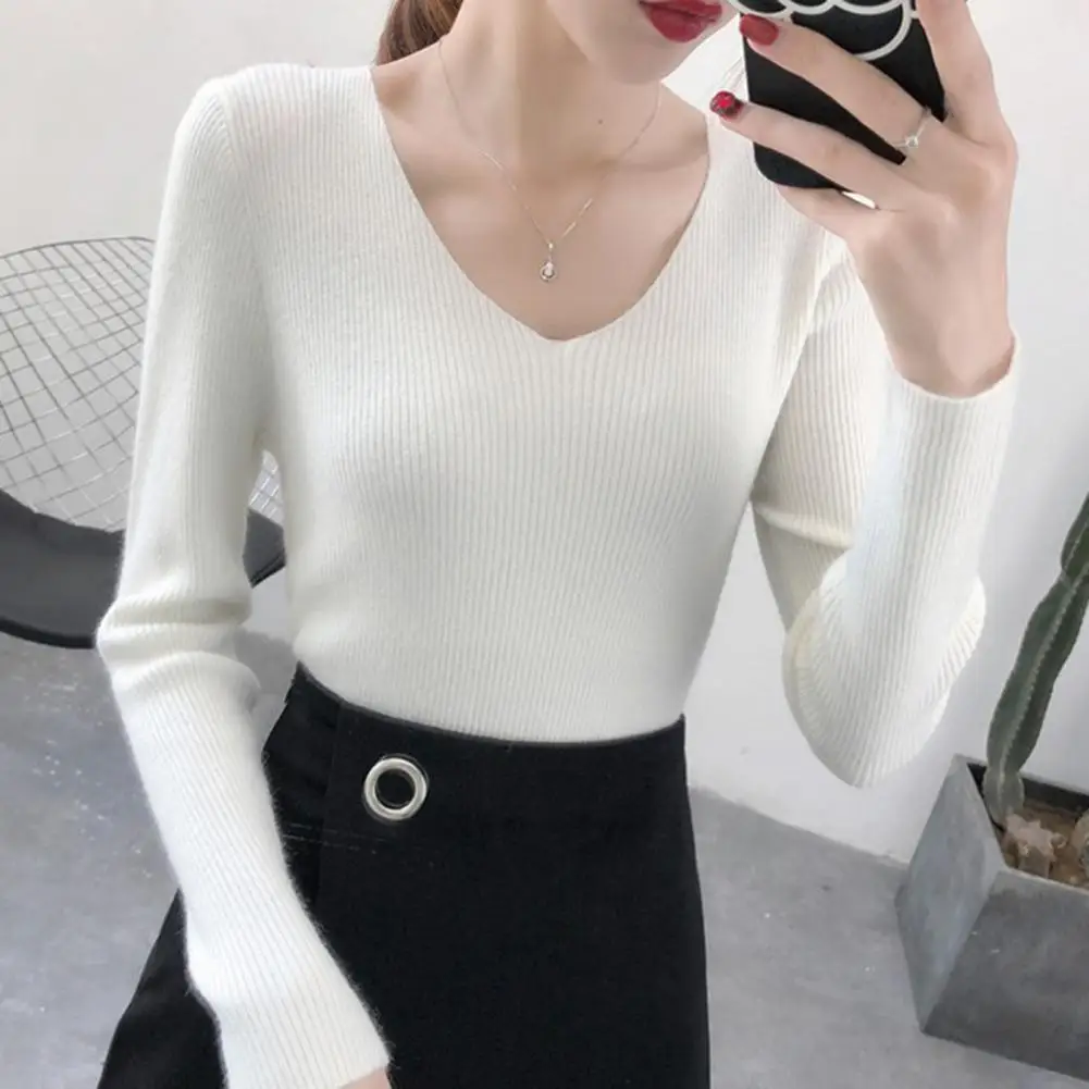 Frauen Base Layer Strick hemd gerippt Herbst Winter Slim Fit Soft Stretch Strick oberteil Damen Damen Langarm Top Thermo Unterhemd