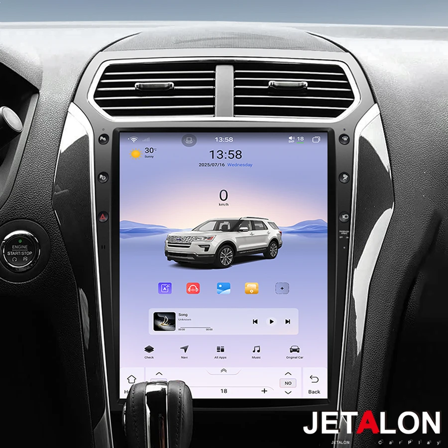13.8inch For Ford Explorer 2009-2019 Android Car Screen Multimedia Video Player CarPlay Car Radio Autoradio GPS Player HeadUnit