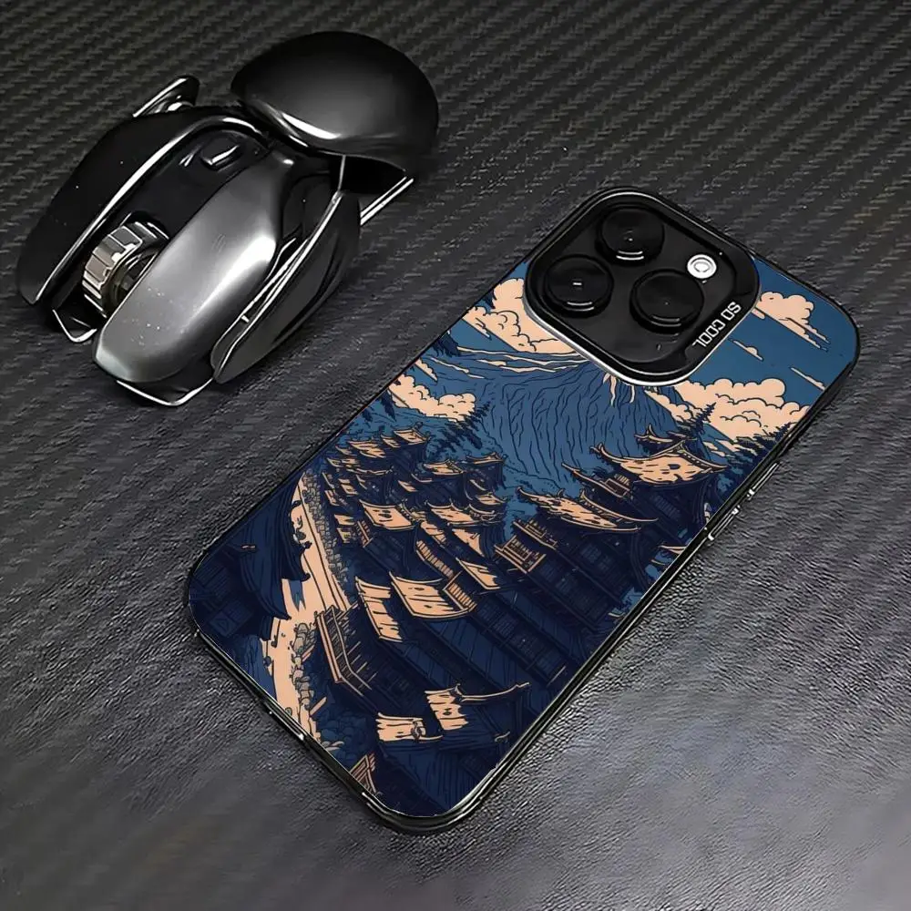 

Ancient architectural landscape phone case suitable for iPhone 17 16 15 14 13 12 11 Pro/Max/Plus anti drop and shockproof