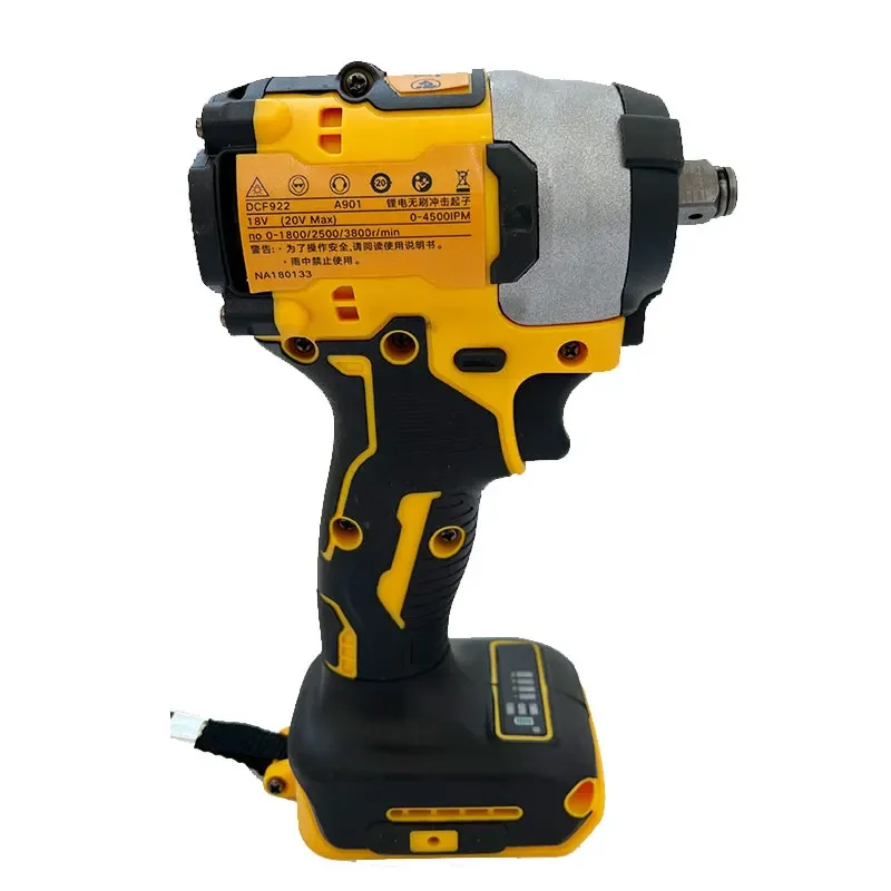 디월트 DCF922 브러시리스 임팩트 렌치 610N.m 무선 드라이버 대형 토크 가변 속도 전동 렌치 18V 배터리 도구