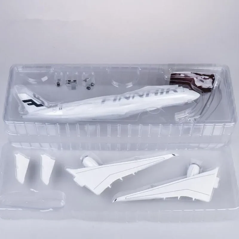 47CM 1/142 Scale Model  FINNAIR Airline Diecast Plastic Resin Airplane Airbus A350 With Light and Wheel Collection Display Toys