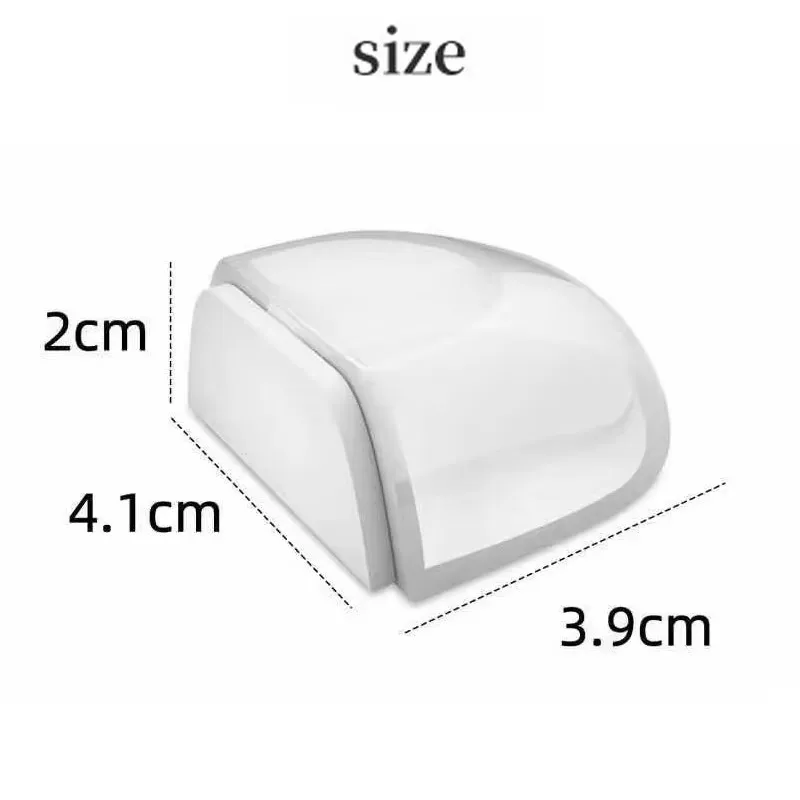 Transparent Silicone Door Stopper Floor Mounted Anti Bump Pad No Drill Home Office Safety Protection Door Stop Home Improvement view 6