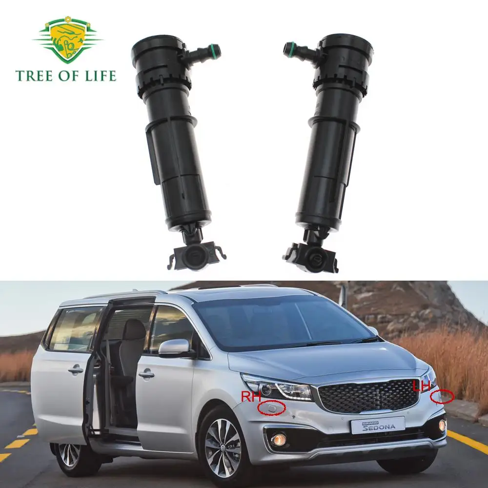 For Kia Carnival Sedona 2015 2016 2017 2018 (LH&RH) Front Headlight Headlamp Washer Sprayer Nozzle High-quality