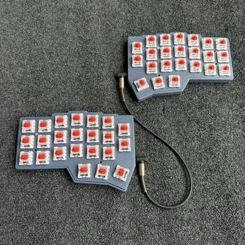 Corne V4.1 Split Keyboard Kit Support QMK/VIAL Wired RGB Custom HotSwap Ergonomic DIY Gamers Design Left and Right Hand Keyboard