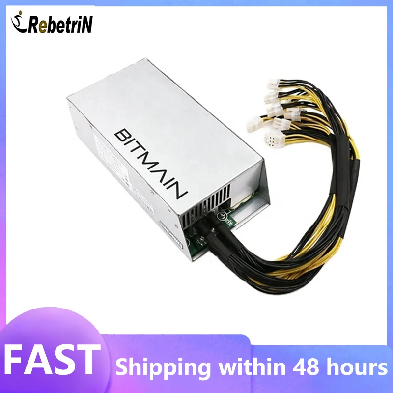 New Bitmain Power Supply APW7 PSU 1800W Power Supply 110v 220v For ASIC Miner Antminer S9 S9i S9J S9K L3 L3 Plus z11j Z15 PSU