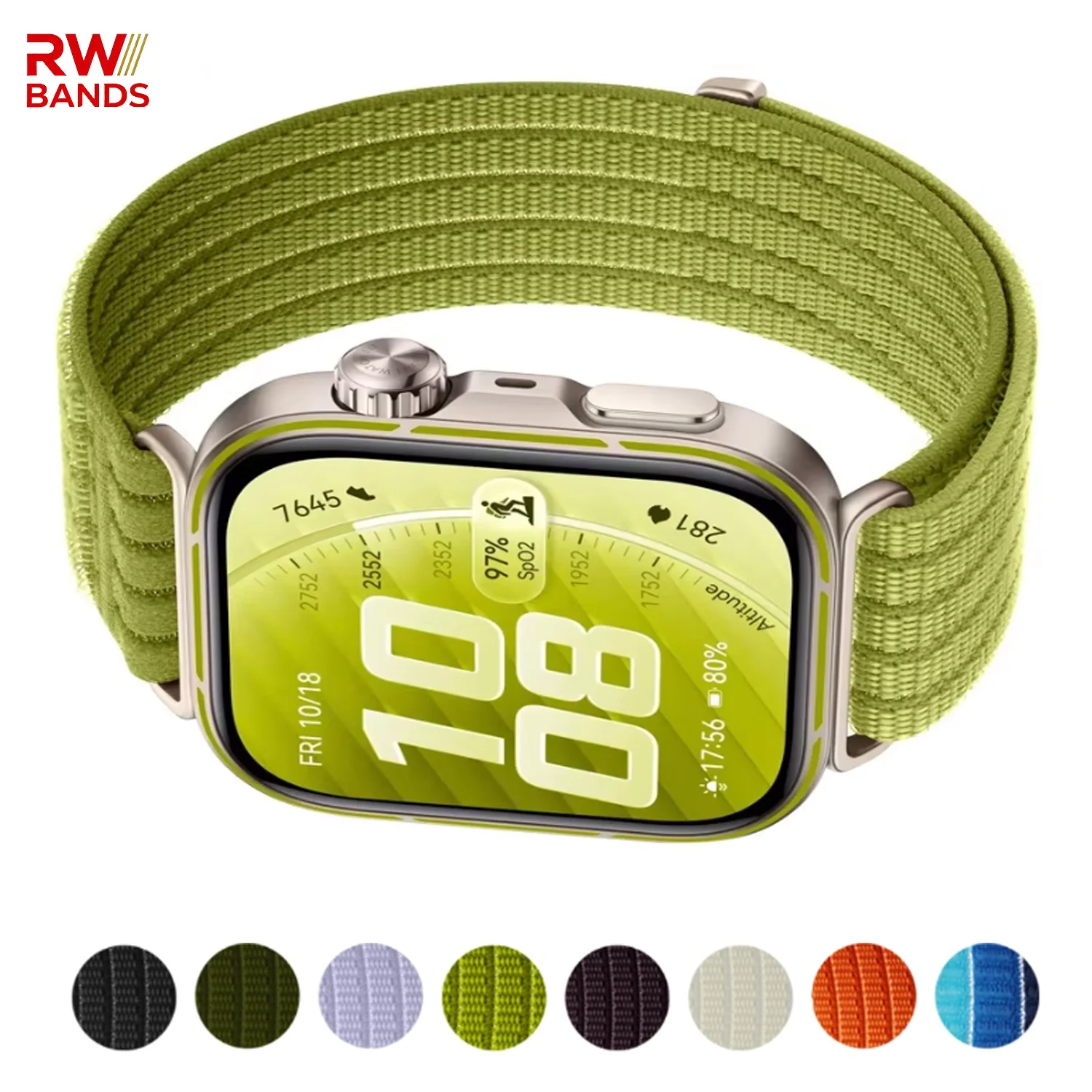 Nylon-Schlaufenband für HUAWEI WATCH FIT 5/4 Pro Geflochtenes Komfortables Atmungsaktives Armband für Huawei Watch Fit 4 Fit5 Band
