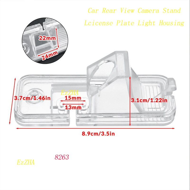 Car Parking Rear View Camera Bracket License Plate Cover Case Housing Mount For Hyundai Azera Creta ix25 Grand SantaFe Grandeur