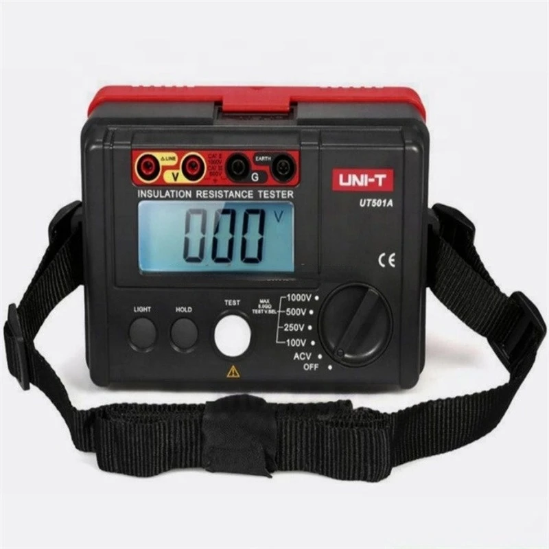 Factory UT501A Insulation Resistance Tester 100-1000V meter digital Resistance meter Megohmmeter 30~750V AC voltmeter