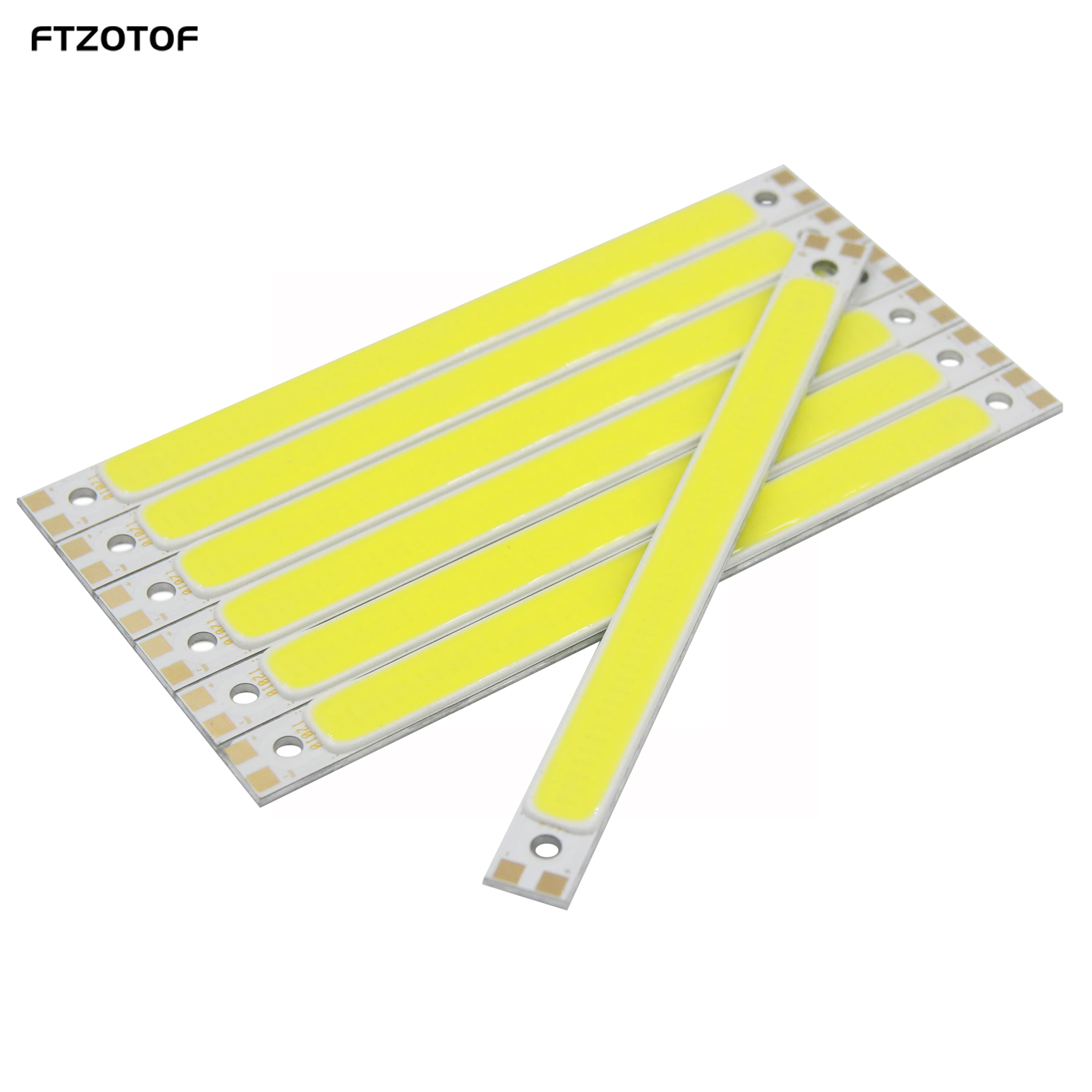 FTZOTOF LED 12v Dc 120x10mm COB 10W Strip żarówka do lampy biurko Diy dom światła niebieski czerwony zielony ciepły zimny biały 12cm Bar Chip