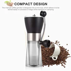 Hand-Cranked Coffee Machine Home Small Manual Grinder Hand-Cranked Bean Grinder Coffee Bean Grinder