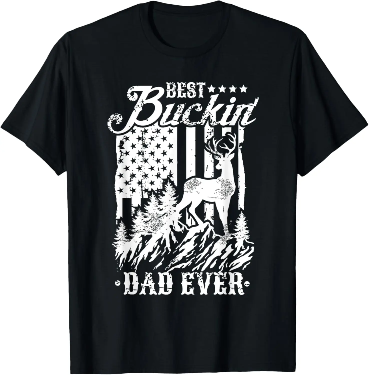

Футболка Best Buckin Dad Ever, подарочная футболка на День отца для охоты на оленей