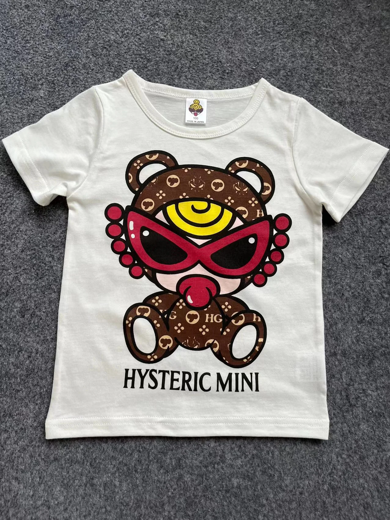 2024 Summer High Quality Cartoon Boys Girls T-shirt anime tshirt Tees boys Hysteric Mini Clothes