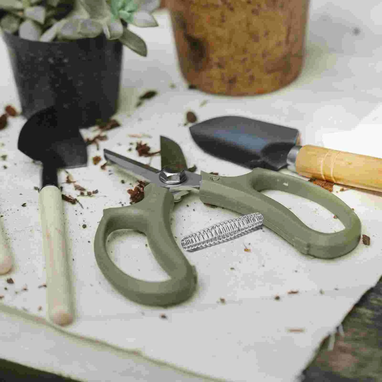 12 Pcs Garden Shears Spring Convenient Pruners Component Hand Trimming Part Stainless Steel Springs Clipper Simple Design