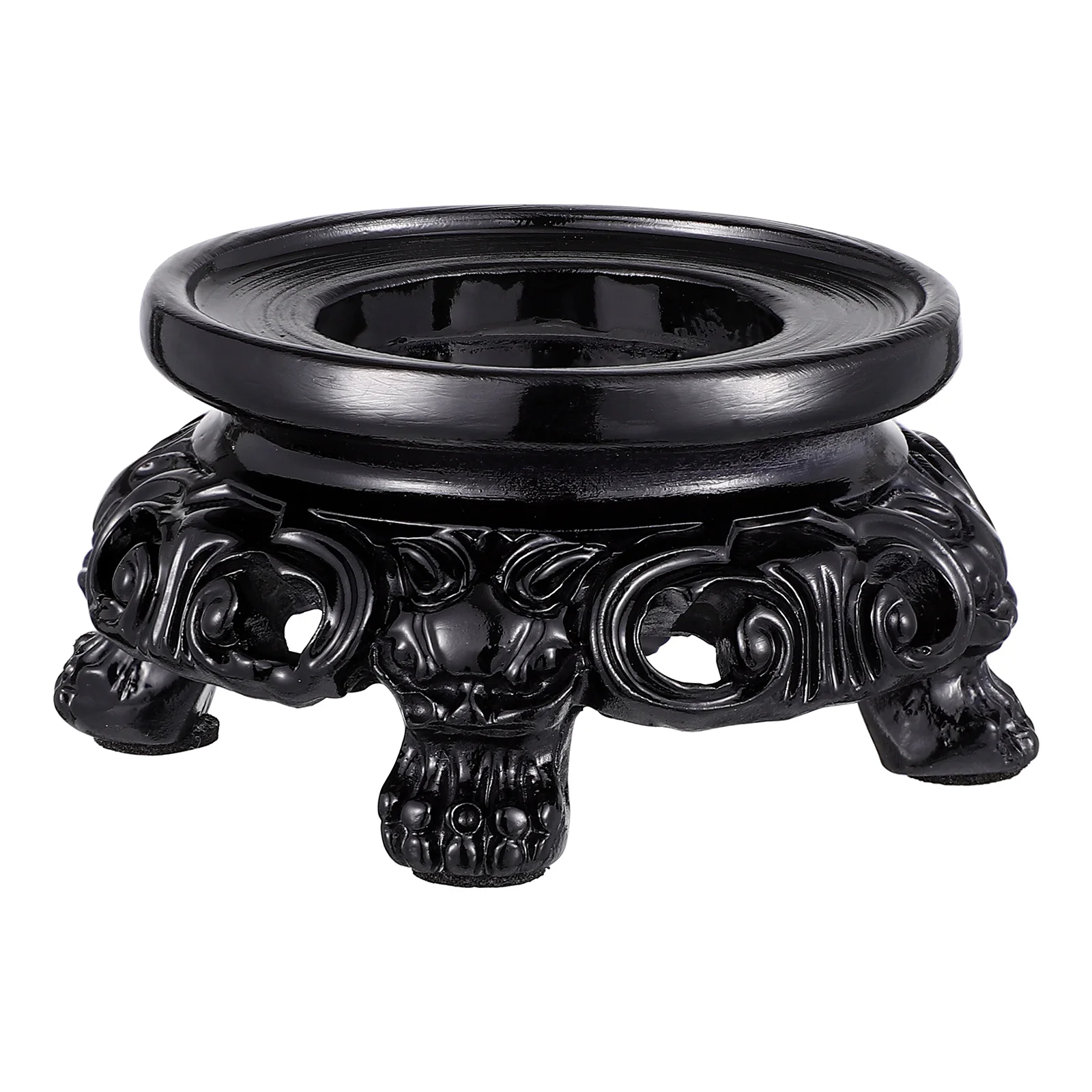 

Retro Crystal Ball Stand Clear Resin Base Display Stand for Home Ornament Sphere Holder Desktop Decor Bowl Stands for Display