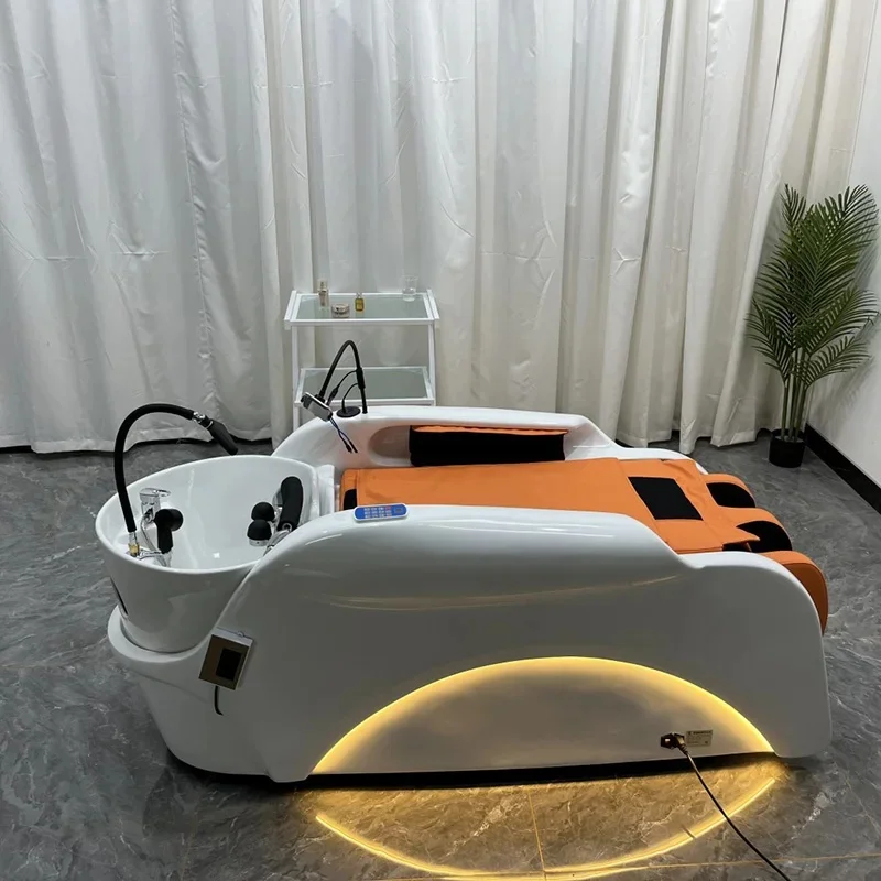 Good-looking Nursing the Water Outlet Head Is Adjustable Shampoo Bed  for Head Massage Medical Spa