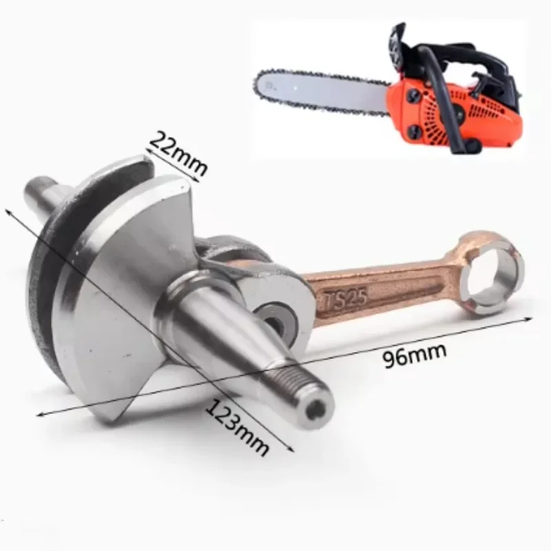 MINI CHAINSAW CRANKSHAFT 2500 FITS ZENOAH  CHINESE HANDLE CHAIN SAW 25CC 2 STROKE FORGING STEEL CRANK SHAFT PARTS