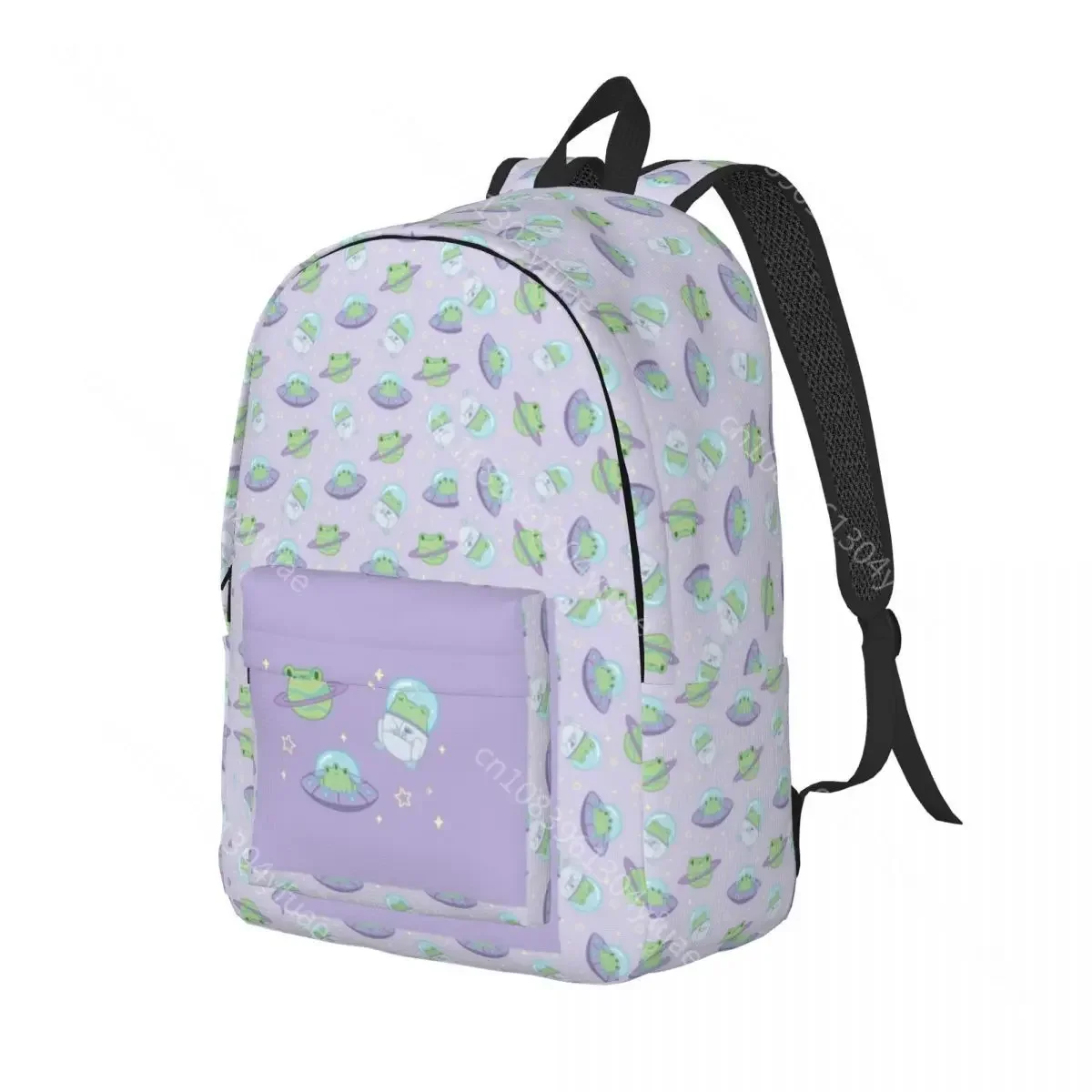 Cute Cosmic Frogs Backpack Space Animals Fun Backpacks Female Xmas Gift Outdoor Style Print School Bags Designer Rucksack