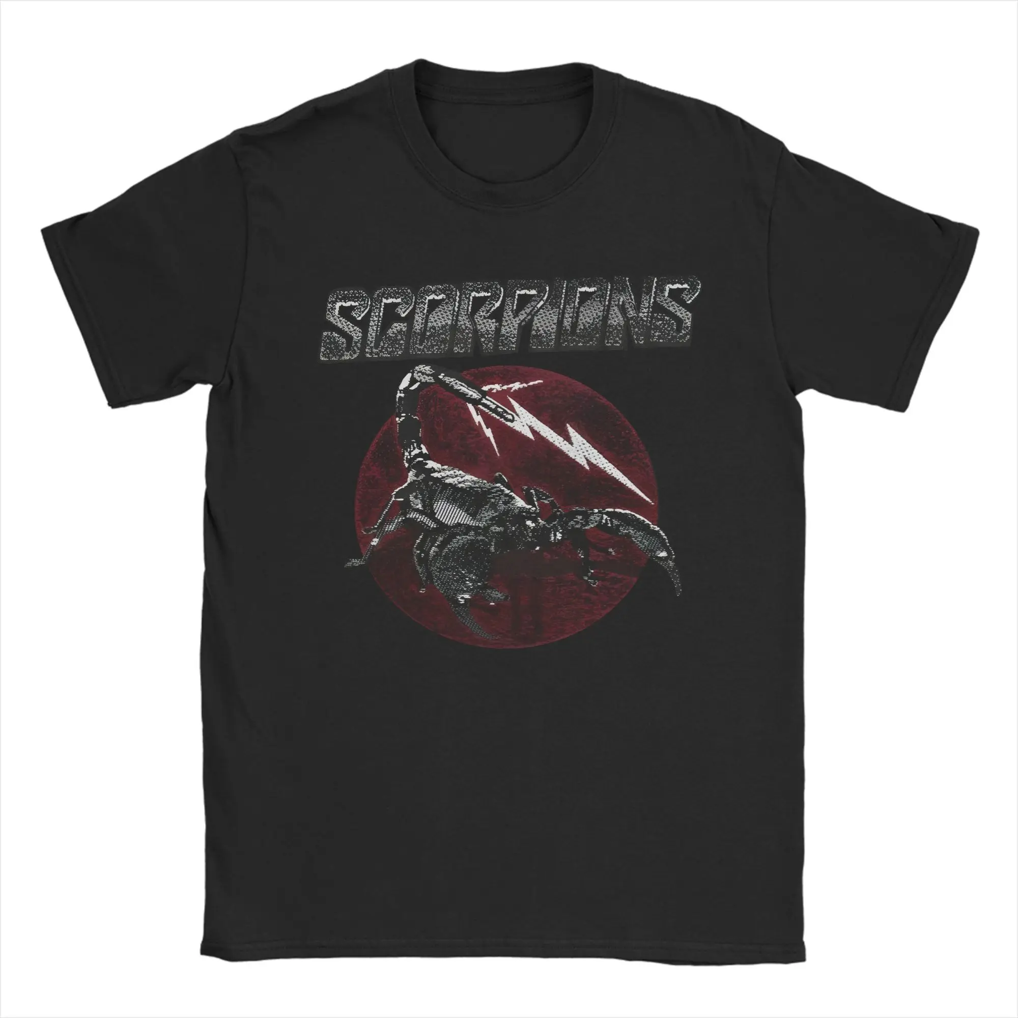 

Scorpions Rock Band T Shirt Summer 100% Cotton T-Shirts For Men's Harajuku Custom Logo Tshirt Short Sleeve Vintage Tees