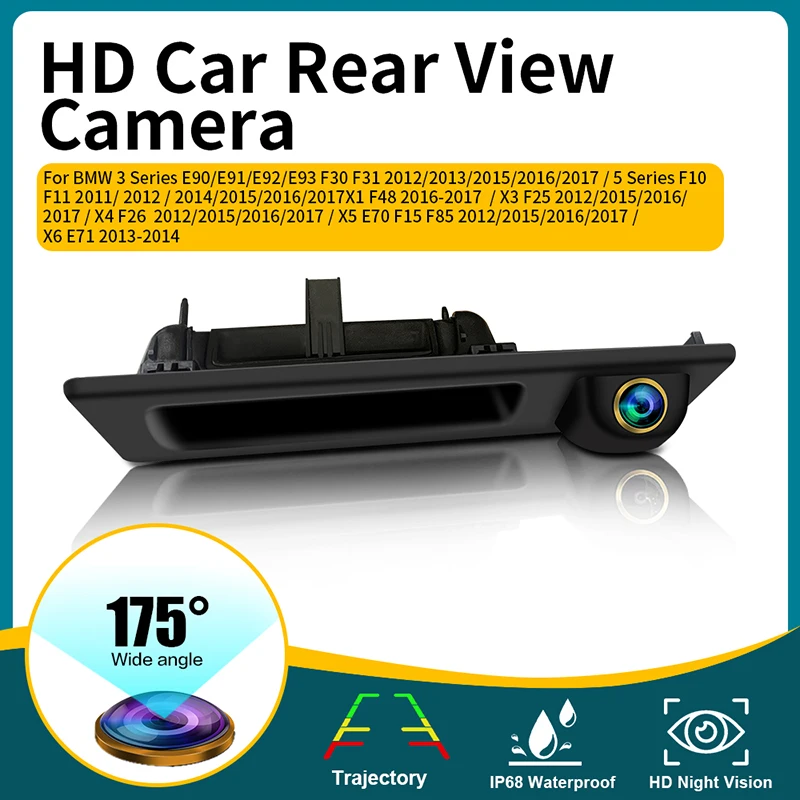 170° AHD 1080P Car Rear View Camera For BMW 3 5 Series F30 F31 F34 F10 F11 F07 F25 F26 F48 X1 X3 X4 X5 X6 328i Reverse Camera HD