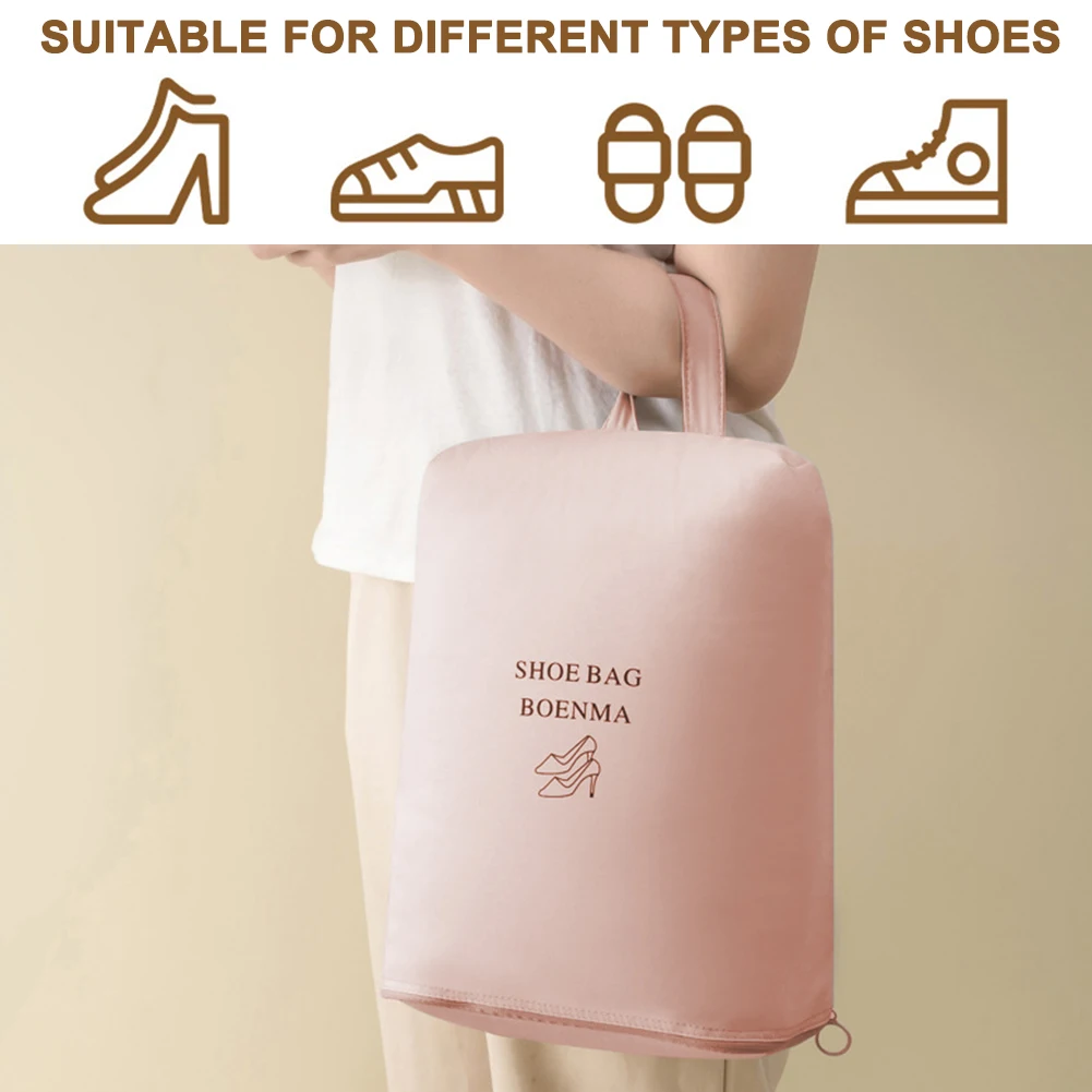 Portable Shoe Sorting Pouch Waterproof Travel Portable Sneaker Bag Portable Small Shoe Organizer for Men Women Travel