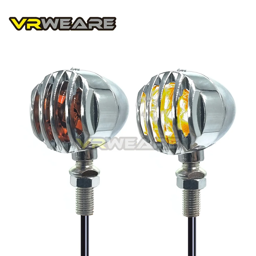General Bullet Motorcycle Turn Signal Tail Light Bobber Chopper Cafe Racer Indicator Lamp for Harley Davidson Dyna Street Glide