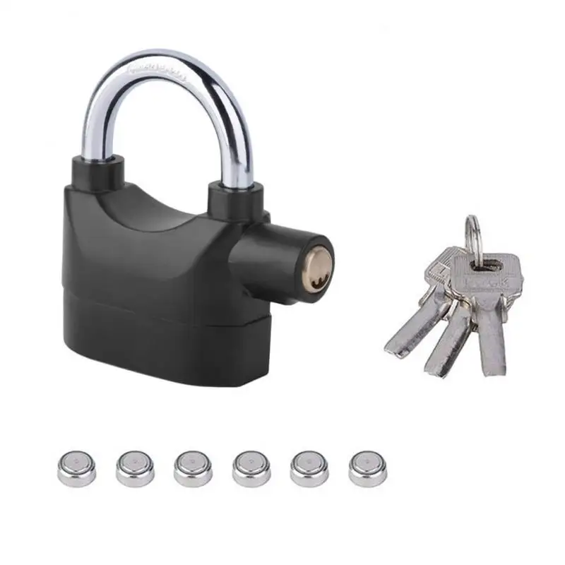 2024 New UpgradeWaterproof Bike Siren Alarm Padlock Alarm Lock for Motorcycle Short Beam Accessories Lock