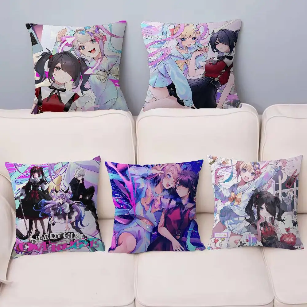 anime Needy Streamer Overload Lucky Dragon pillow cover sofa cushion cover home room decoration children gift