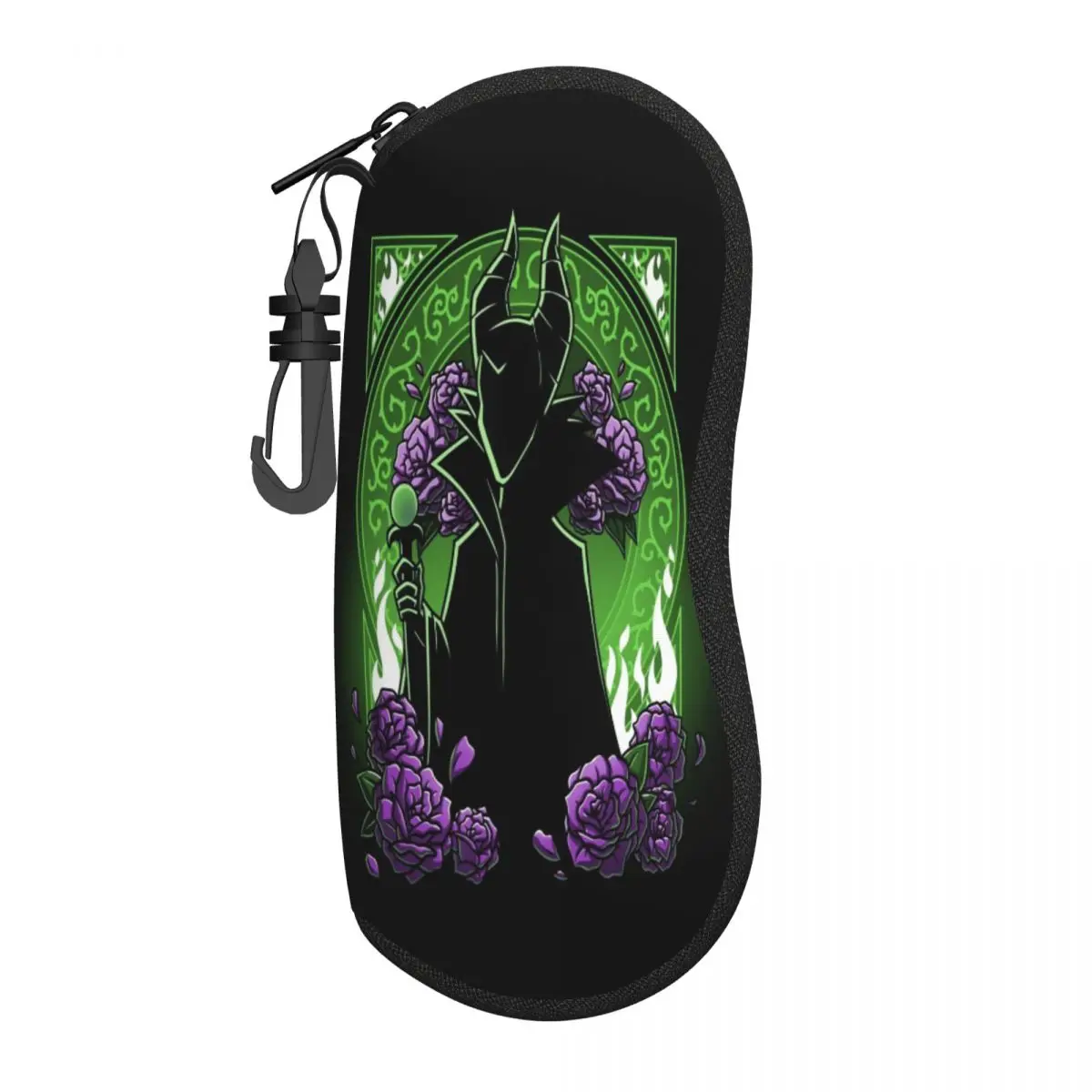 

Custom Maleficent Movie Sunglasses Soft Case Neoprene Zipper Shell Eyeglass Case Custom Protective Box For Glasses