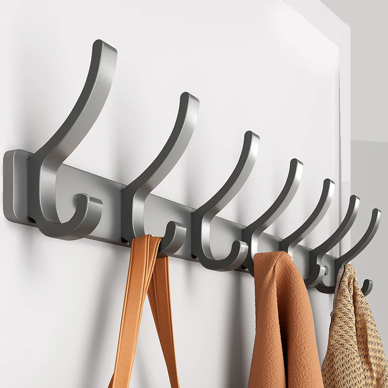 no drill Door Behind Hook Storage Wall Hanging Clothes Hanger Coat Hook Punch-free Hanger Bedroom Organizer Storage Kitchen Acce