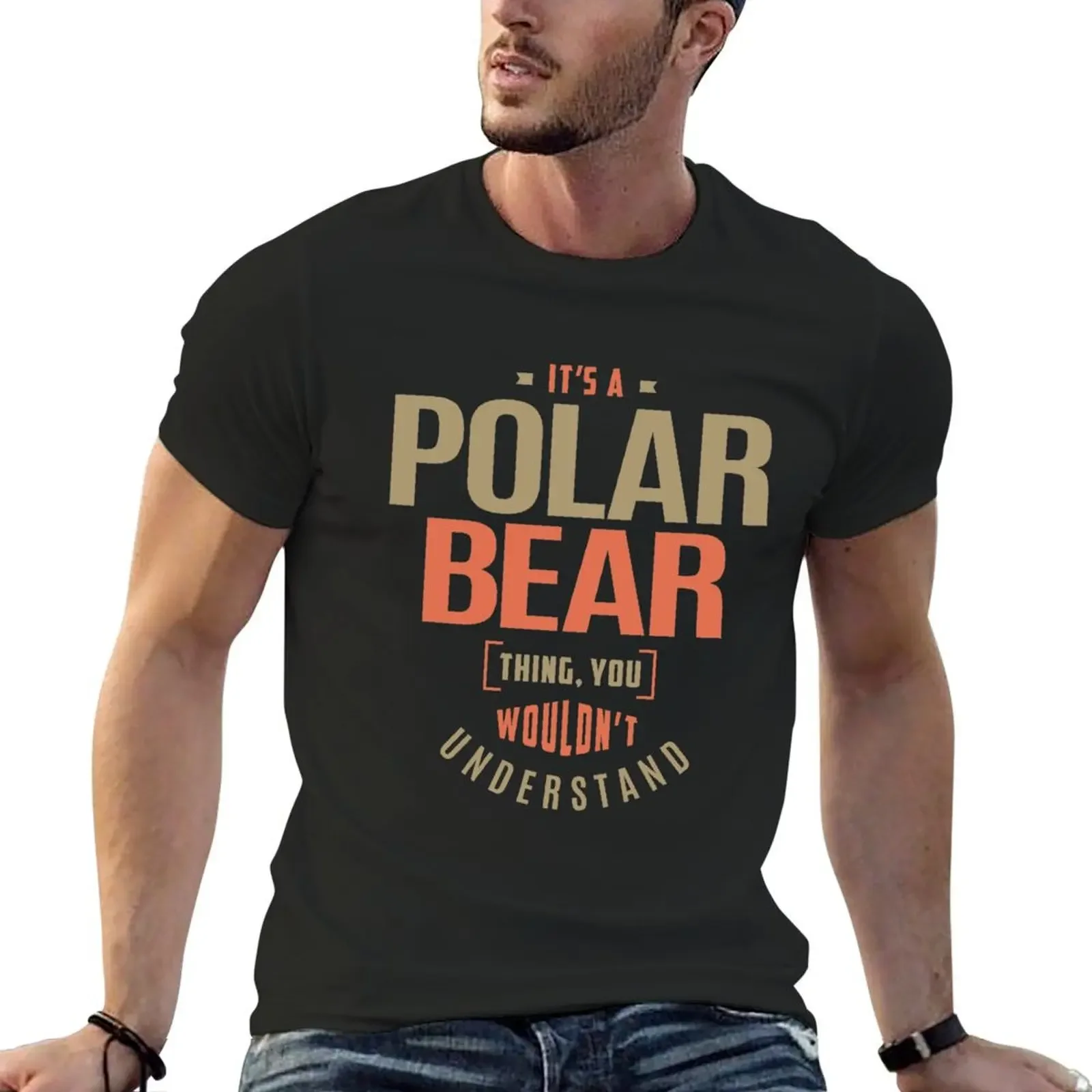 Polar Bear Thing T-Shirt vintage anime shirt rapper graphic tees street wear designer shirts tshirts for men