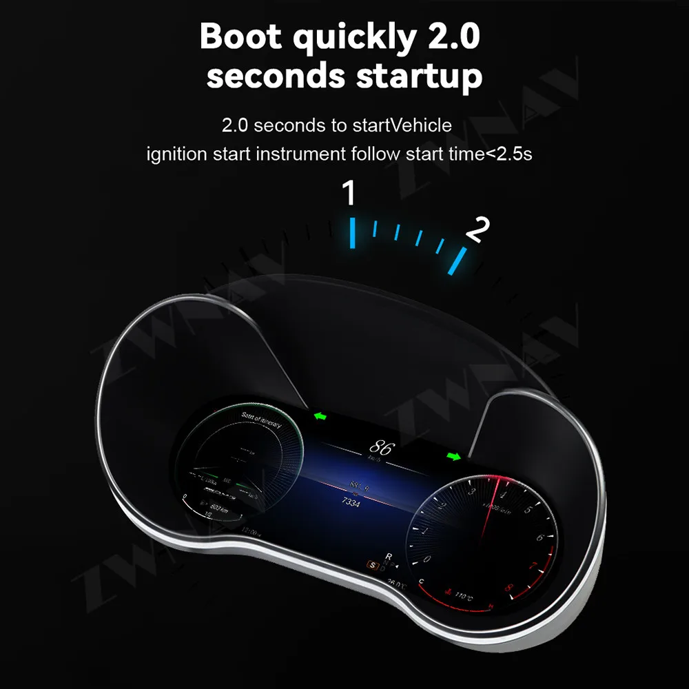 2024 New LCD Digital Dashboard Cluster Digital Speedometer For Mercedes Benz R Class G Class ML/GL/GLS/GLE player Panel Virtual